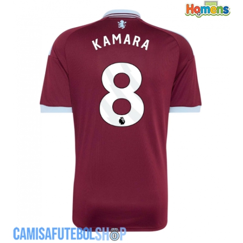 Camisa de time de futebol Aston Villa Boubacar Kamara #8 Replicas 1º Equipamento 2026-27 Manga Curta